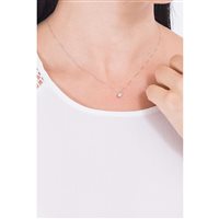 Collana Comete Donna Storia Di Luce in Oro bianco Diamante 0.02 Ct GLB 1416 - GLB 1416